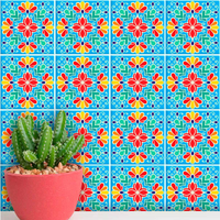 Adesivos de Azulejos Ladrilhos Hidráulicos Modelo 166-15x15cm