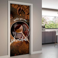 Adesivo de Porta Gente que Ama Chocolate-83X210Cm