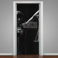 Adesivo de Porta Frase Direito-73X210Cm