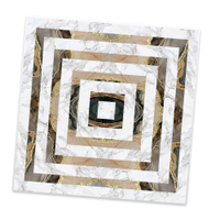 Adesivo para Azulejo Unitário Mármore Dourado e Branco 17-20x20cm
