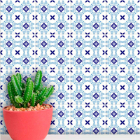 Adesivos de Azulejos Ladrilhos Hidráulicos Modelo 172-10x10cm