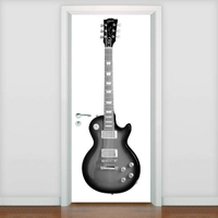 Adesivo para Porta Musica Guitarra Les Paul Classic-73X210Cm