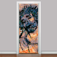 Adesivo para Porta Jesus Cristo-73X210Cm