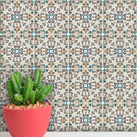 Adesivos de Azulejos Ladrilhos Hidráulicos Modelo 45-10x10cm