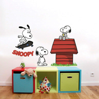 Adesivo de Parede Infantil Cachorrinho Snoop- Extra Grande 94x80cm