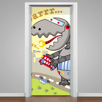 Adesivo para Porta Robossauro-73X210Cm