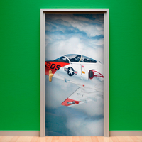 Adesivo para Porta Caça Americano-93X210Cm