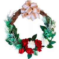 Floreal Guirlanda De Porta C Laço Decor Natal E Primavera