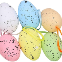 Enfeite Decorativo Páscoa 24 Ovos Pendentes Coloridos