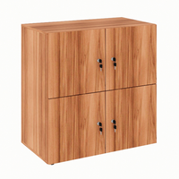 Armário Locker Duplo Module 4 Pt Nogal Sevilha