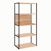 Estante Shelf Calvi E Preta 139 Cm