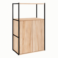 Estante Shelf 2 Pt Calvi E Preta 105 Cm