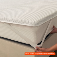 [OUTLET] Pillow Top King Guldi Softcom Espuma D30 com Alça (5x193x203) Branco