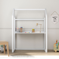 Escrivaninha Infantil Tampo Regulável Montessoriana Madeira Branco Tina