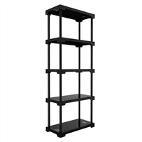 Estante Poly Preta (167x75 Cm)