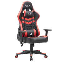 Cadeira Gamer Olympians Hades Preta e Vermelha