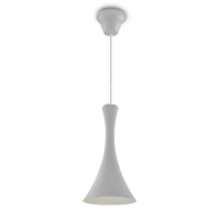 Lustre Pendente 258 1 Lâmpada Soquete E27 Branca