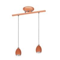 Lustre Pendente Design Zo 06 2 Lâmpadas Gu10 Cobre