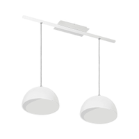 Lustre Pendente Design 7632 2 Lâmpadas E27 Branca