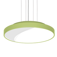 Lustre Pendente Redondo 7652 3 Lâmpadas E27 Verde