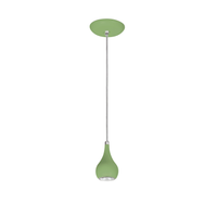 Lustre Pendente Design 5511 1 Lâmpada Gu10 Verde