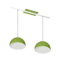 Lustre Pendente Design 7632 2 Lâmpadas E27 Verde