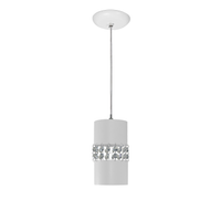 Lustre Pendente 9861 1 Lâmpada Soquete E27 Branca