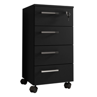 Gaveteiro 4 GV Paris Preto