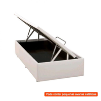 [OUTLET] Base para Cama Box Solteiro Physical com Baú (39x88x188) Branca