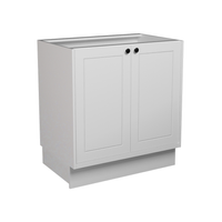 Balcão de Cozinha sem Tampo Évora 2 Portas Branco Ártico 80 cm