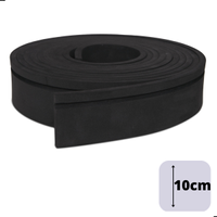 Rodapé Autocolante Flexível - Boiserie Roda Meio Moldura Eva - 10cm 5 Metros