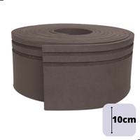 Rodapé Autocolante Flexível - Boiserie Roda Meio Moldura Eva - 10cm 5 Metros