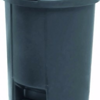 Lixeira Com Pedal Oval Capacidade 50 Litros De Polipropileno