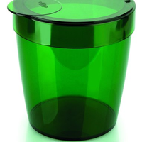 Lixeira 5 Litros Verde Para Banheiro Ou Cozinha Com Tampa