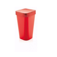 Lixo Lixeira 24x45 De 15 Litros Vermelha De Polipropileno