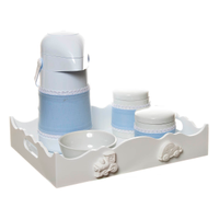 Kit Higiene Com Porcelanas E Capa Meios De Transporte Quarto Bebê