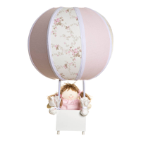 Abajur Balãozinho Rosa Quarto Bebê Infantil - Bivolt
