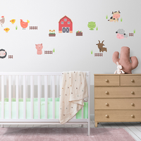 Adesivo de Parede Infantil Fazendinha Feliz - Fazenda