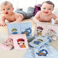 Kit Toalha para Lavabo Infantil 2 Peças Mimo Azul Claro
