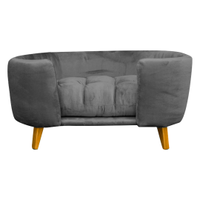 Cama Pet Poltrona Hannah Luxo Suede Cinza - SSX Multicoisas