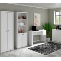 Conjunto Escritório Completo 4 Peças CJ6 Branco Tecno Mobili
