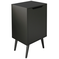 Gabinete Para Banheiro Pes Palito 1 Porta BN3641 Preto Tecno Mobili