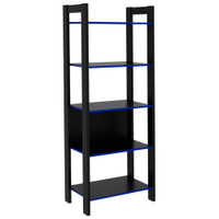 Estante Multiuso 5 Prateleiras ME4166 Preto Azul Tecno Mobili