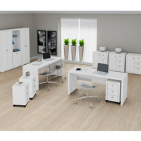 Conjunto Escritório Completo 11 Peças CJ8 Branco Tecno Mobili