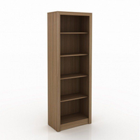 Armário Estante Alto para Escritório Home Office ME4104 MDP Amendoa G69 - Gran Belo