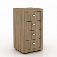 Gaveteiro para Escritório Home Office ME4133 MDP Amendoa G69 - Gran Belo