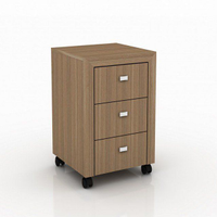 Gaveteiro para Escritório Home Office ME4108 MDP Amendoa G69 - Gran Belo
