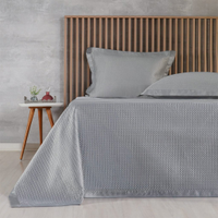 Kit Colcha Casal Satinatta Cetim 100% Póliéster 220x240cm Platina