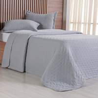 Kit Colcha King Miraggio New Soft 260x280cm Platina