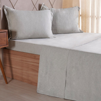 Jogo de Cama King 4 Pçs lIne Stile 100% Poliéster 193x203x40cm Verde Alfafa